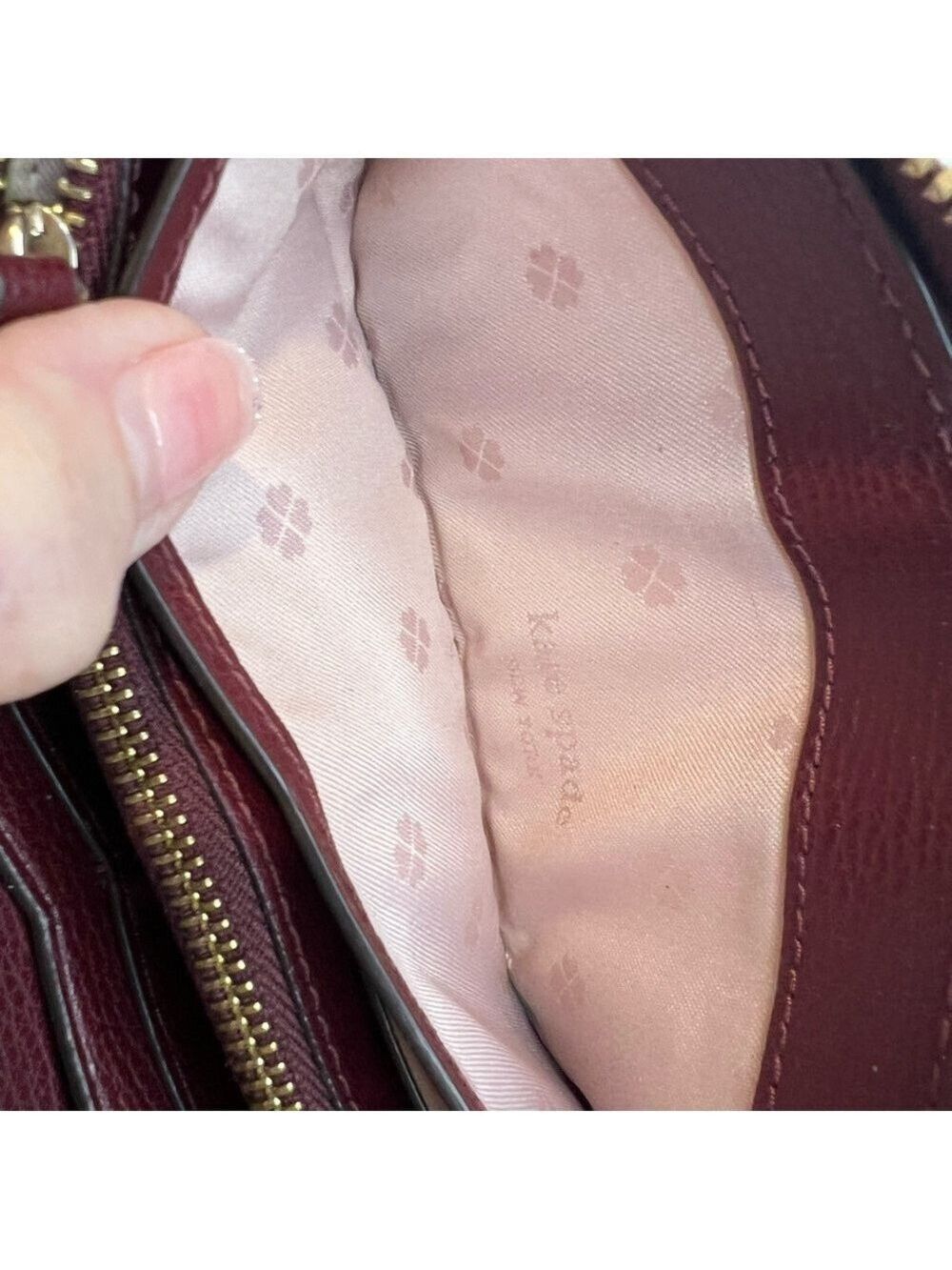 KATE SPADE NEW YORK BURGUNDY/DEEP PLUM WALLET - Picture 12 of 15